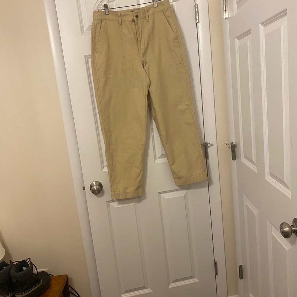 J. Crew Women's Cropped Pants in Tan size 8